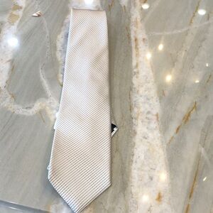 DKNY Classic White Pinstripe Tie